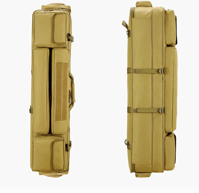 120cm nylon tactical fishing rod bag with multiple pockets, camouflage options - product image