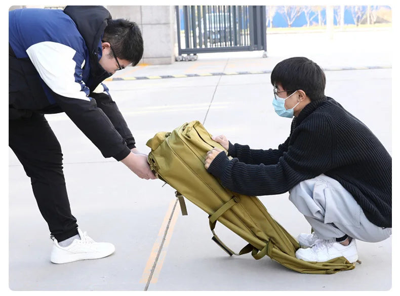120cm nylon tactical fishing rod bag with multiple pockets, camouflage options - product image