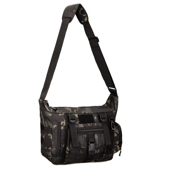 14 inch waterproof nylon tactical sling bag with molle system for men - product image