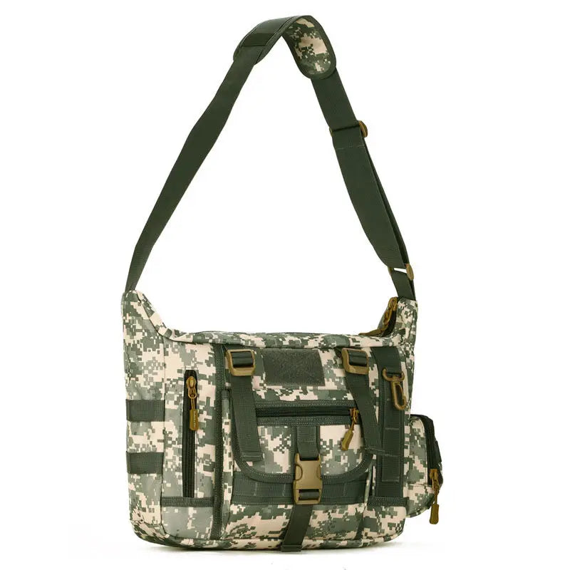 14 inch waterproof nylon tactical sling bag with molle system for men - product image