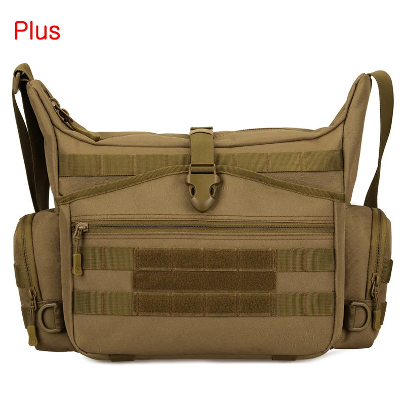 14 inch waterproof nylon tactical sling bag with molle system for men - product image