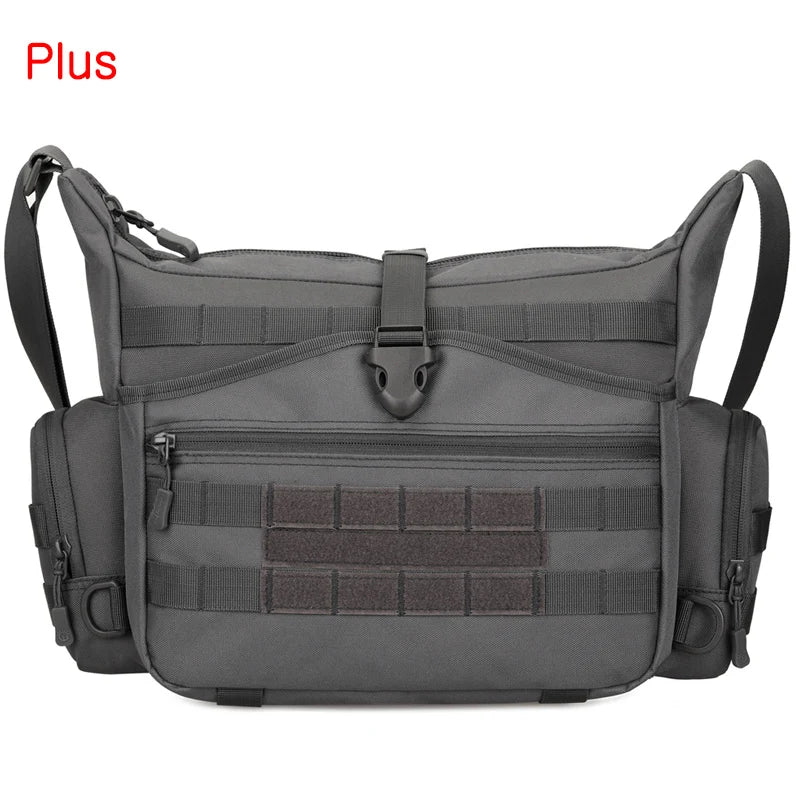 14 inch waterproof nylon tactical sling bag with molle system for men - product image