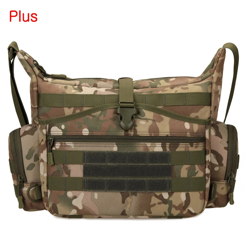 14 inch waterproof nylon tactical sling bag with molle system for men - product image