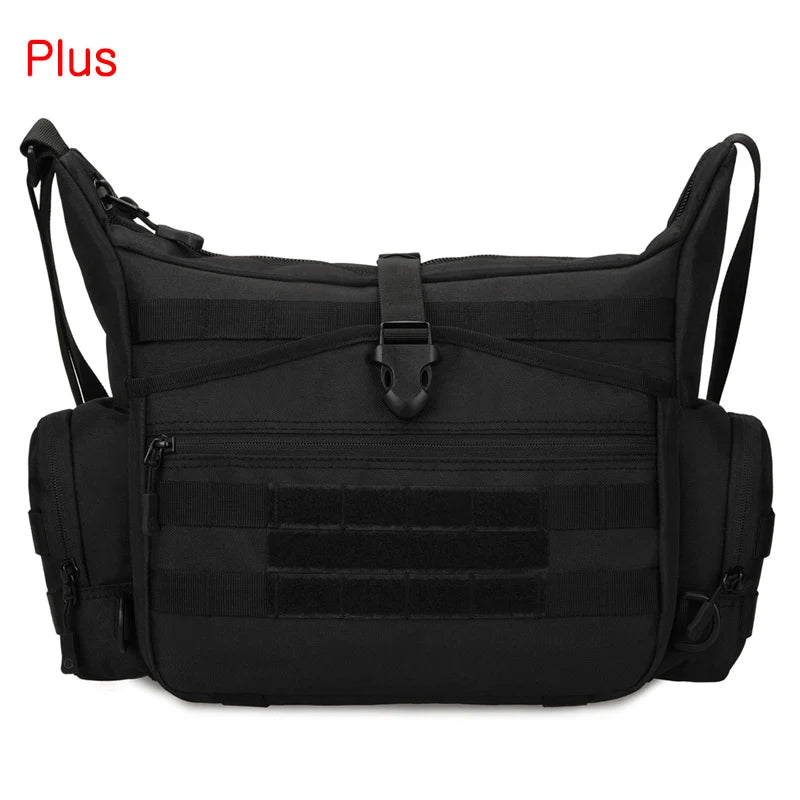 14 inch waterproof nylon tactical sling bag with molle system for men - product image