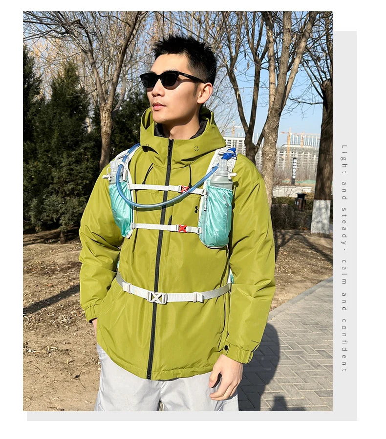 16l outdoor hydrating running backpack with safety whistle and reflective strips - product image