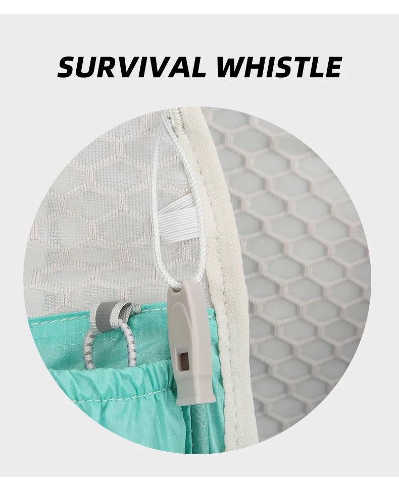 16l outdoor hydrating running backpack with safety whistle and reflective strips - product image