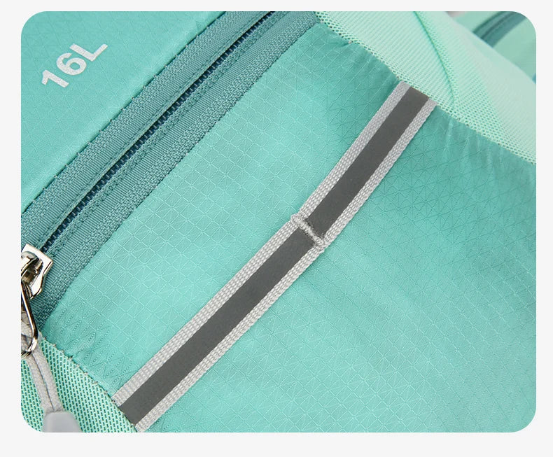 16l outdoor hydrating running backpack with safety whistle and reflective strips - product image