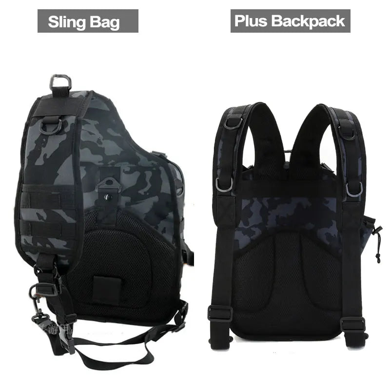 20l softback tactical sling backpack with molle system, nylon material - product image