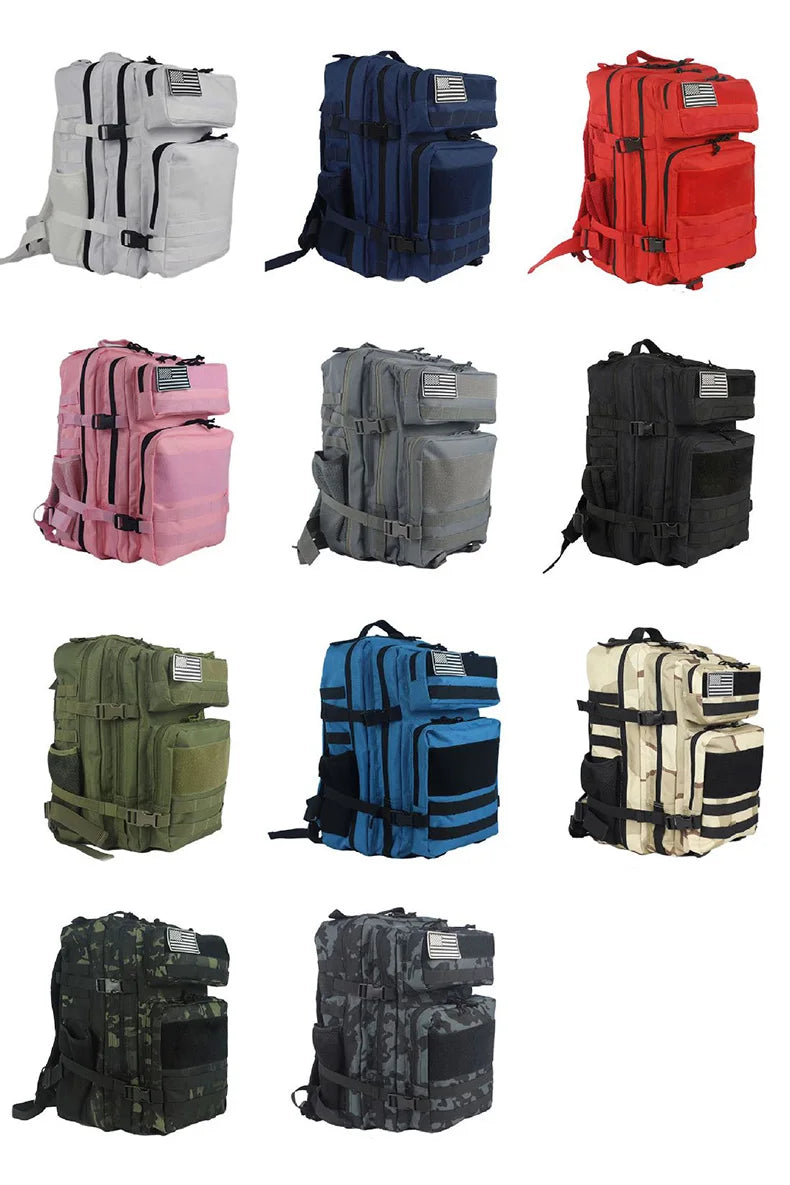 25l/45l tactical nylon softback backpack with molle system - product image