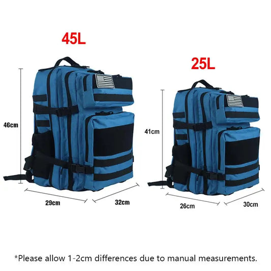 25l/45l tactical nylon softback backpack with molle system - product image