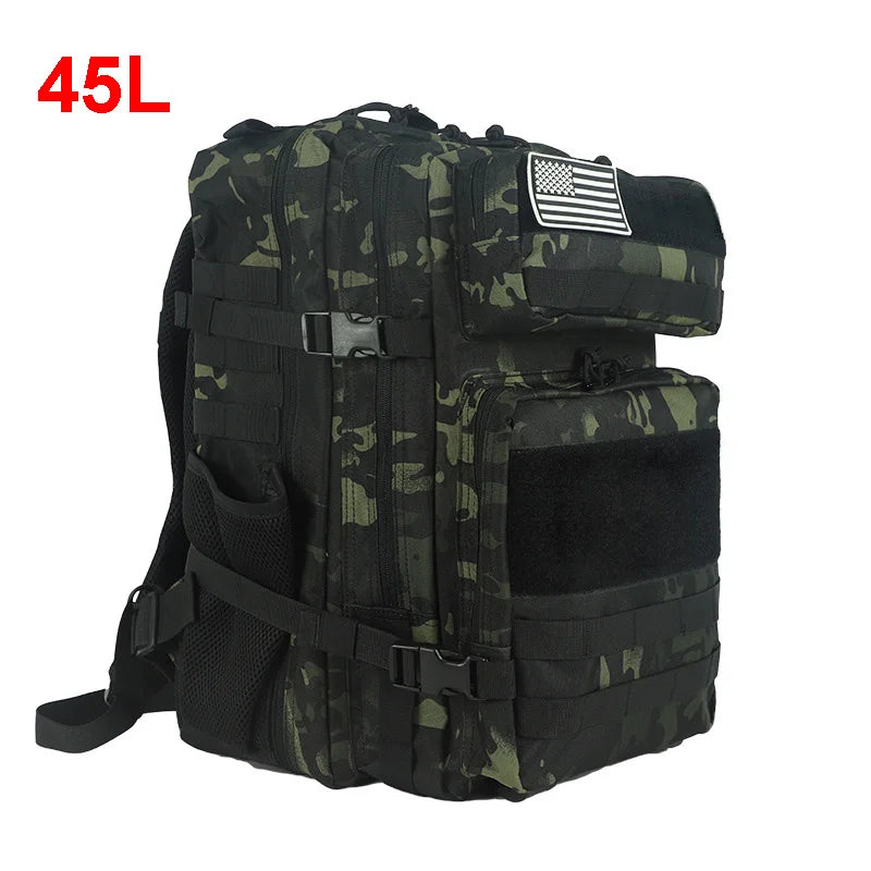 25l/45l tactical nylon softback backpack with molle system - product image