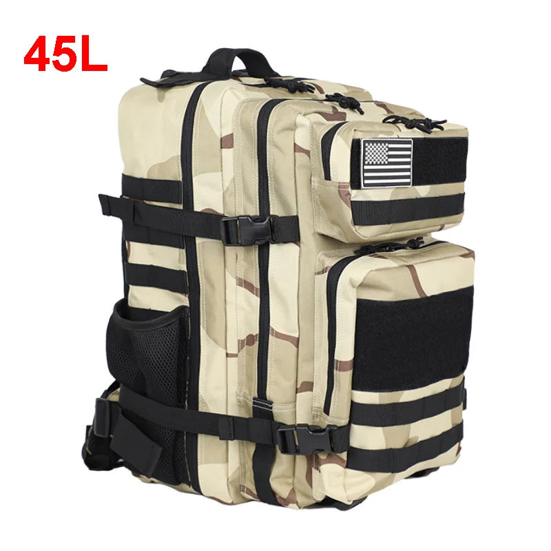 25l/45l tactical nylon softback backpack with molle system - product image