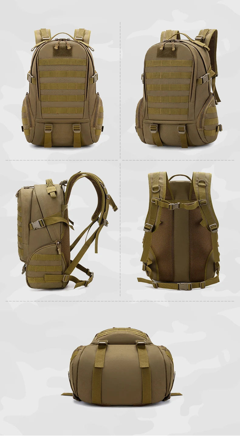 25l softback tactical camouflage outdoor climbing backpack with molle - product image