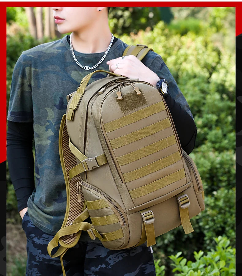 25l softback tactical camouflage outdoor climbing backpack with molle - product image