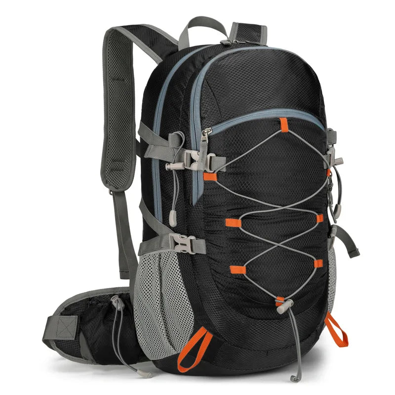 40l foldable waterproof nylon camping hiking backpack with detachable pouch - product image
