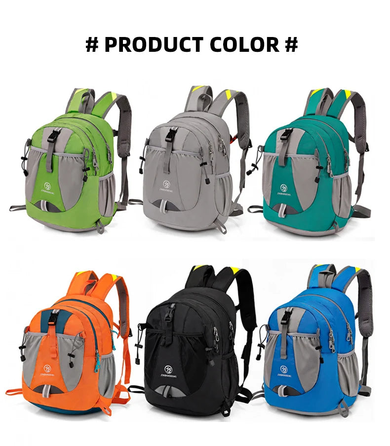 40l nylon climbing backpack with reflective stripes and molle webbing - product image