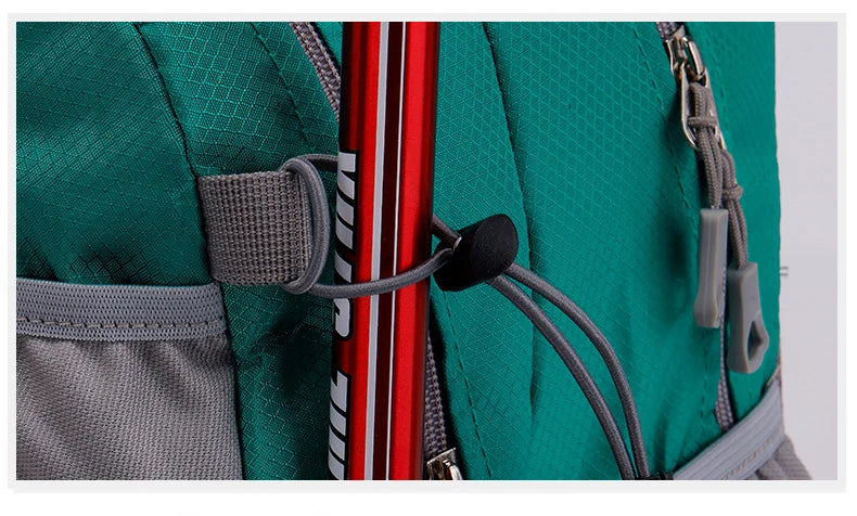 40l nylon climbing backpack with reflective stripes and molle webbing - product image