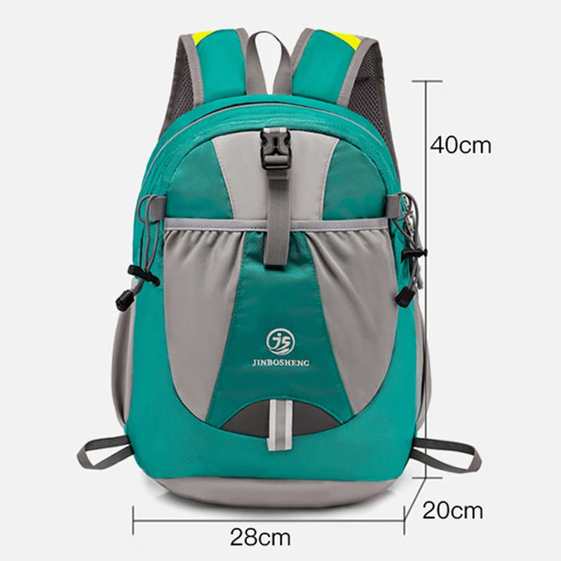 40l nylon climbing backpack with reflective stripes and molle webbing - product image