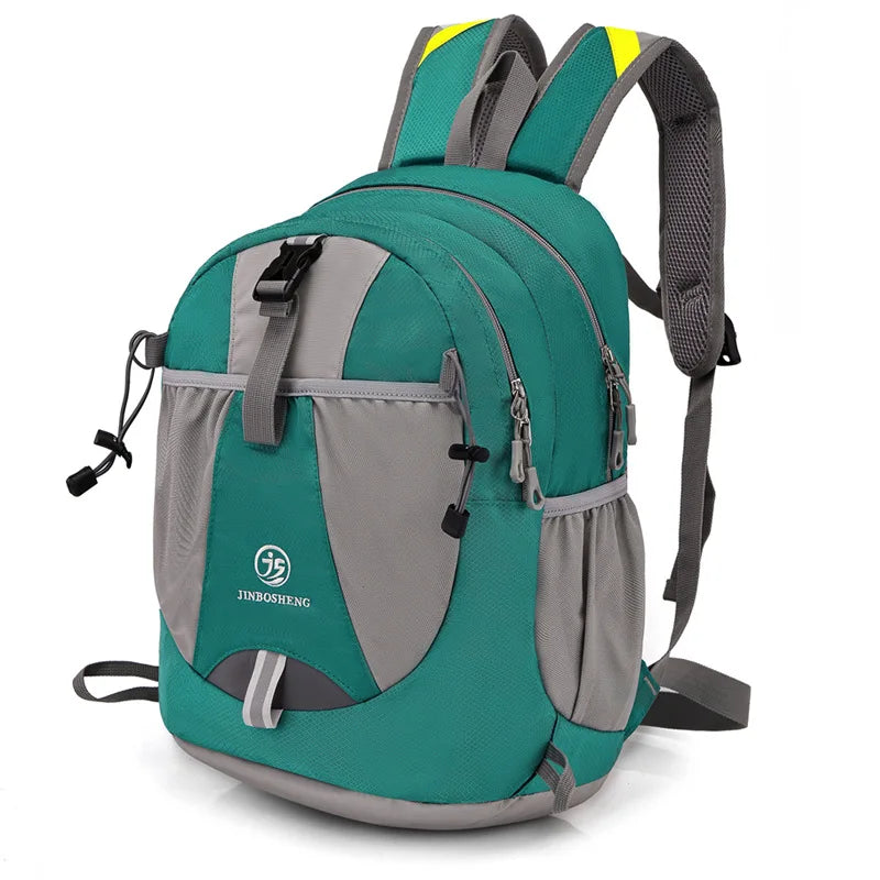 40l nylon climbing backpack with reflective stripes and molle webbing - product image