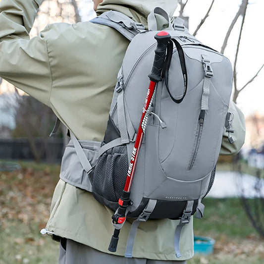 40l nylon hiking backpack with laptop compartment and multi pockets - product image
