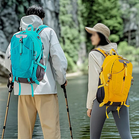40l nylon hiking backpack with laptop compartment and multi pockets - product image