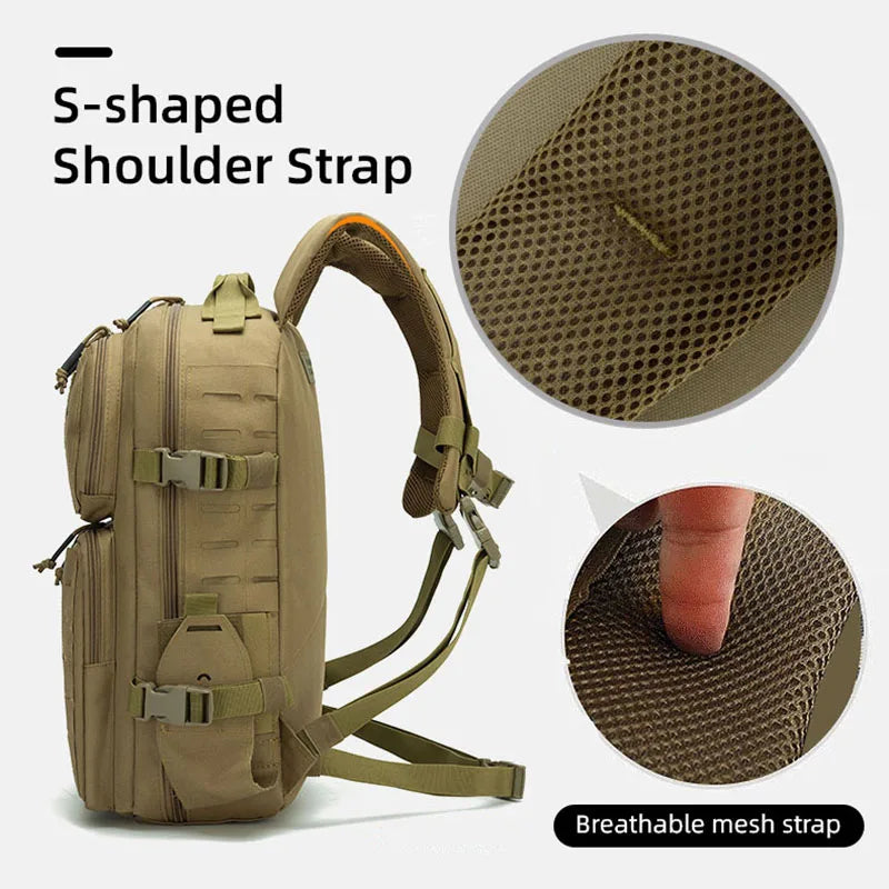 45l softback tactical nylon backpack with molle system, multi colors - product image