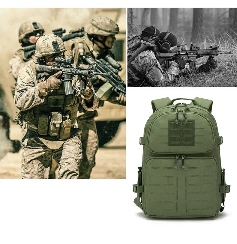 45l softback tactical nylon backpack with molle system, multi colors - product image