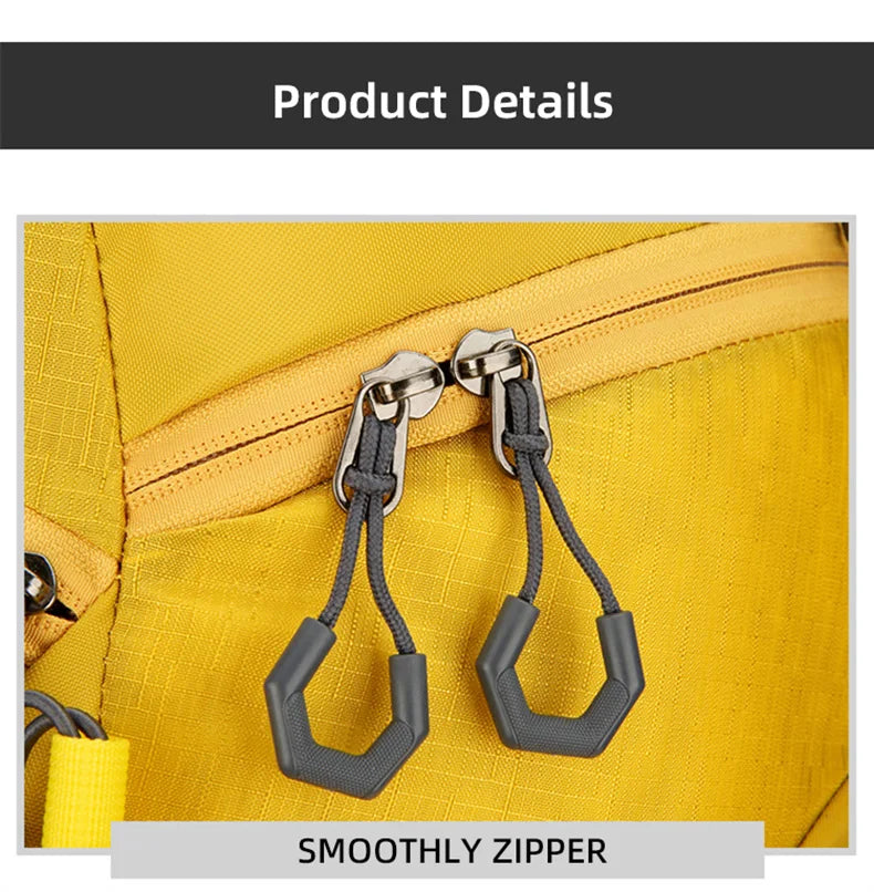 50l waterproof camping backpack with rain cover and multi-pocket design, nylon - product image