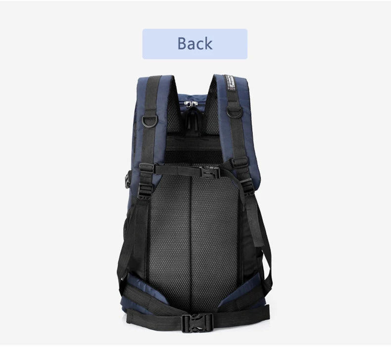 50l waterproof nylon tactical camping hiking backpack with multiple pockets - product image