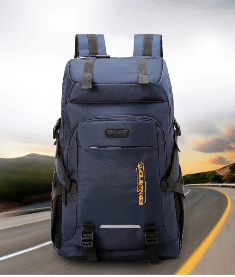 50l waterproof nylon tactical camping hiking backpack with multiple pockets - product image