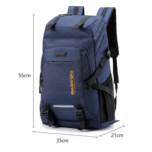 50l waterproof nylon tactical camping hiking backpack with multiple pockets - product image