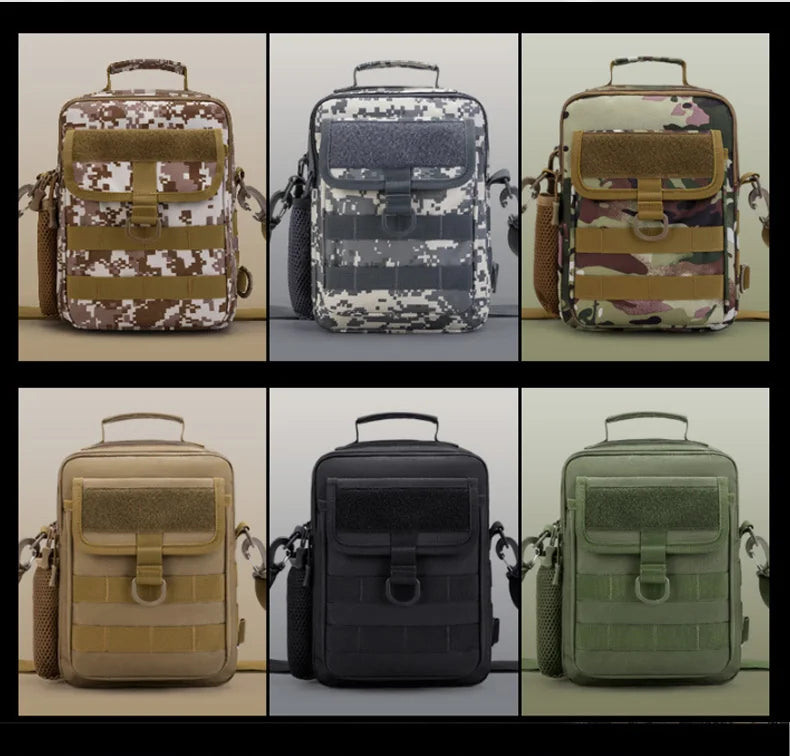 600d nylon multifunctional tactical molle shoulder crossbody messenger bag - product image