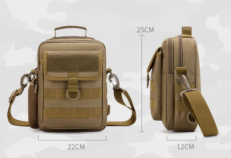 600d nylon multifunctional tactical molle shoulder crossbody messenger bag - product image