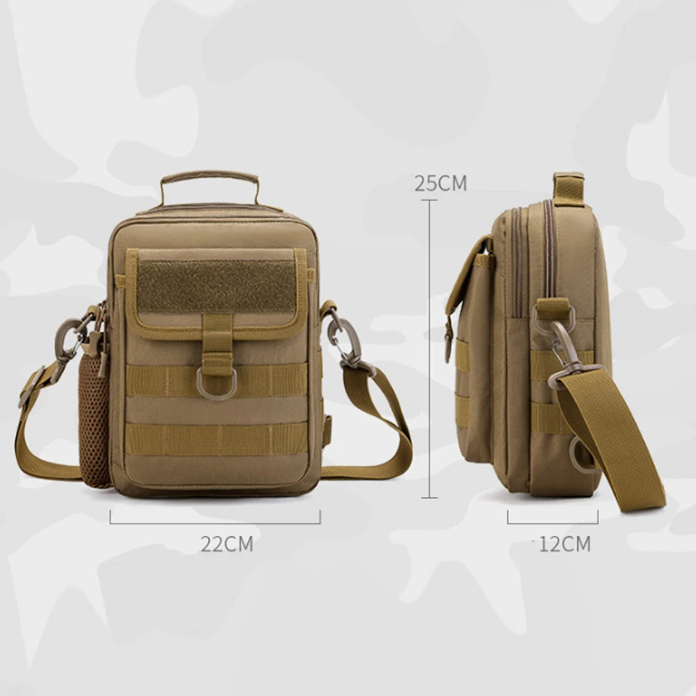 600d nylon multifunctional tactical molle shoulder crossbody messenger bag - product image