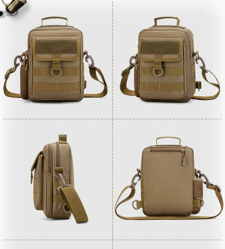 600d nylon multifunctional tactical molle shoulder crossbody messenger bag - product image