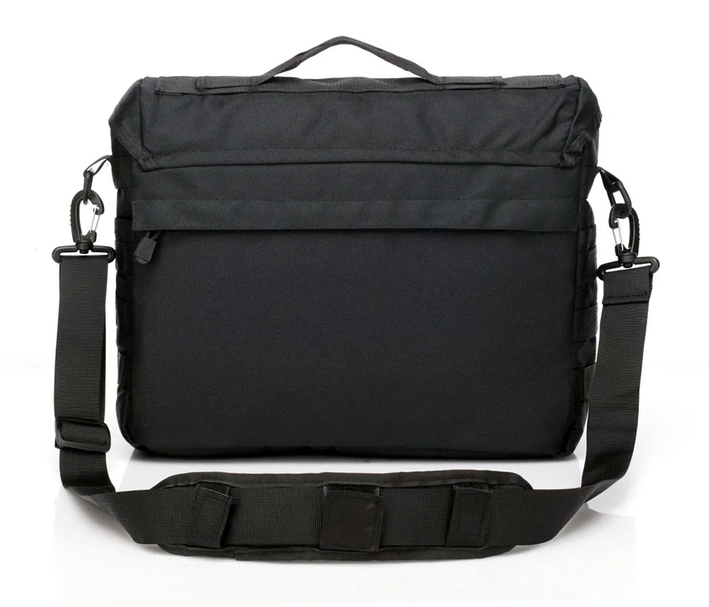 600d nylon tactical molle laptop messenger backpack with multiple compartments - product image