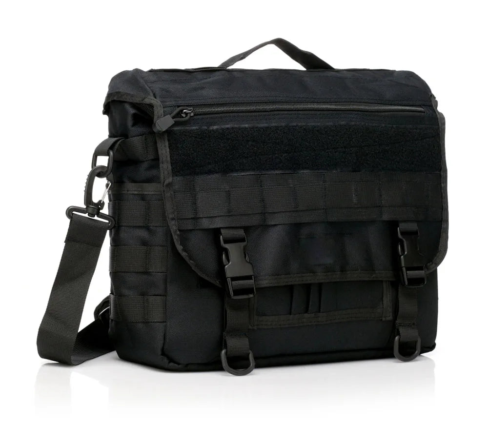 600d nylon tactical molle laptop messenger backpack with multiple compartments - product image