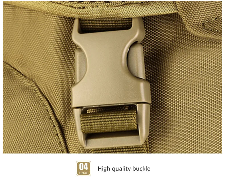 60l men's military tactical nylon backpack multifunctional outdoor rucksack - product image