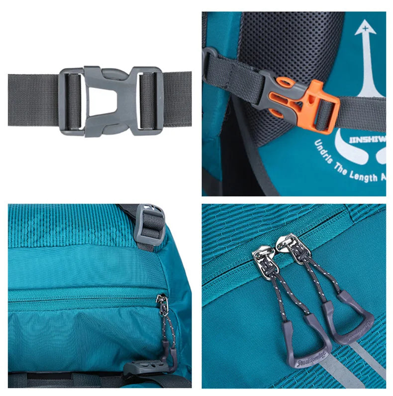 60l oxford mountaineering backpack with reflective stripe and detachable system - product image