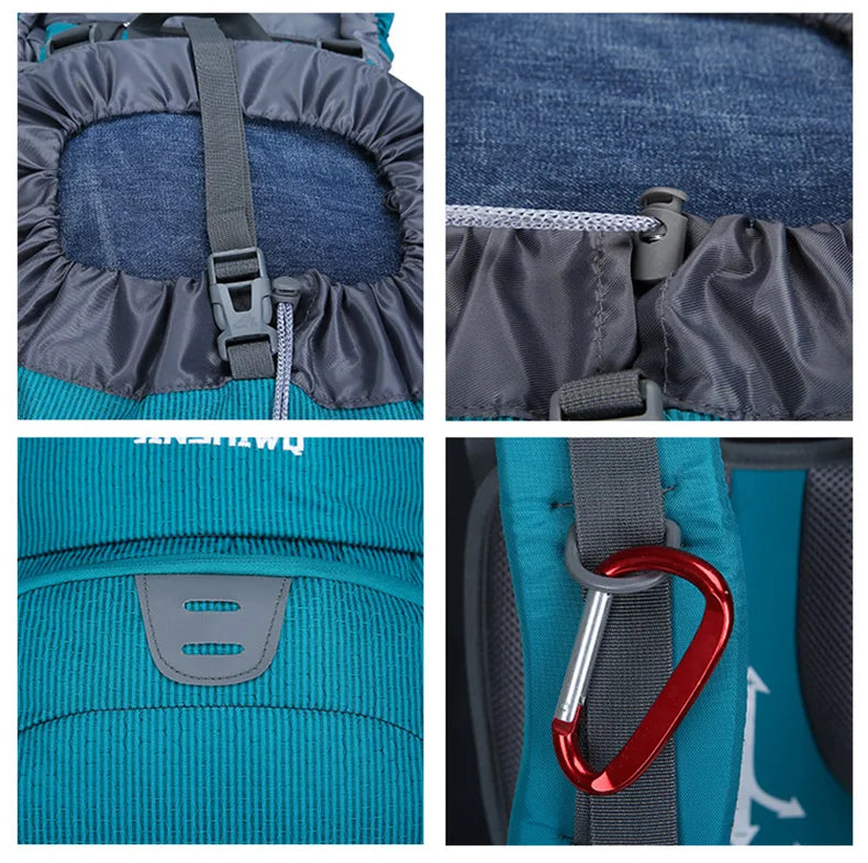 60l oxford mountaineering backpack with reflective stripe and detachable system - product image