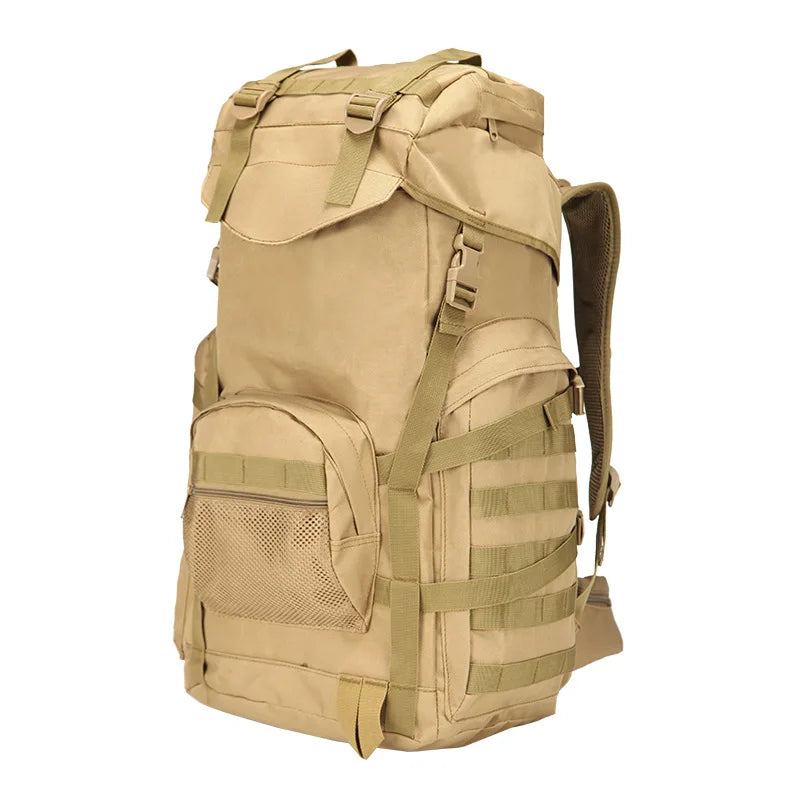 60l softback molle waterproof camping backpack with nylon material, multi colors - product image