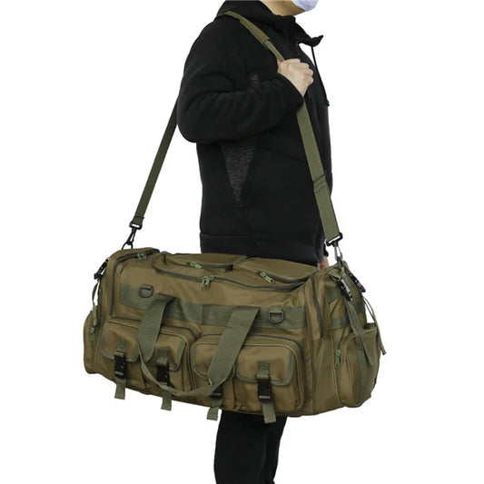 60l tactical nylon bag men's camo cs large capacity camping outdoor sports shoulder - product image
