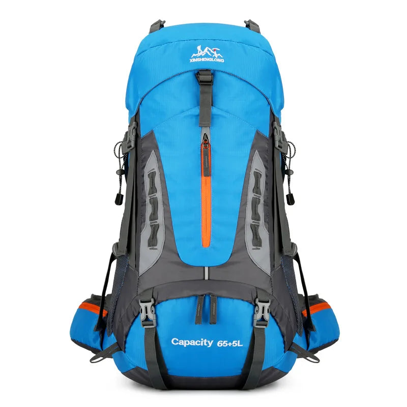 70l large capacity waterproof nylon camping backpack with multiple color options - product image