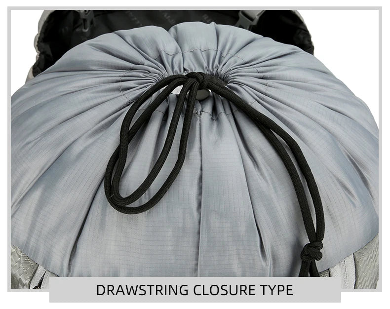 75l large capacity camping backpack with detachable stand and rain cover - product image