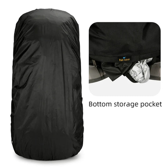 75l large capacity camping backpack with detachable stand and rain cover - product image