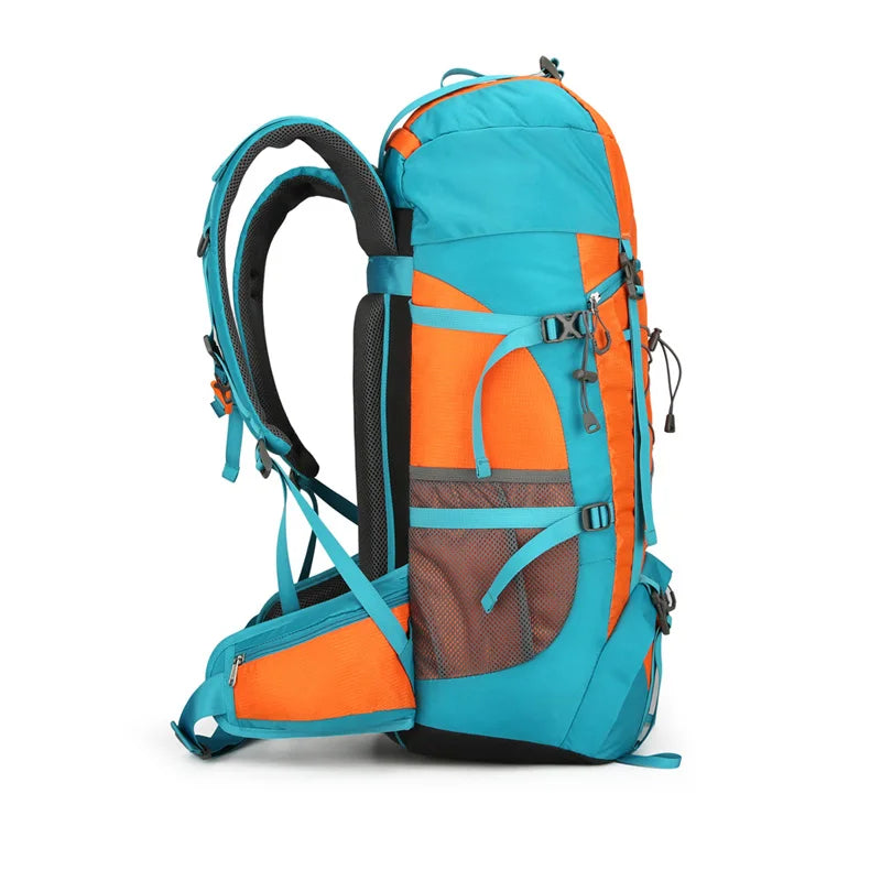 80l softback large capacity camping backpack with shoe compartment, oxford - product image