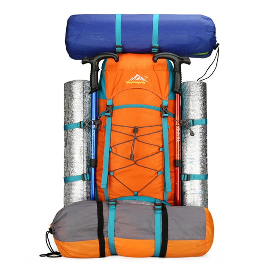 80l softback large capacity camping backpack with shoe compartment, oxford - product image