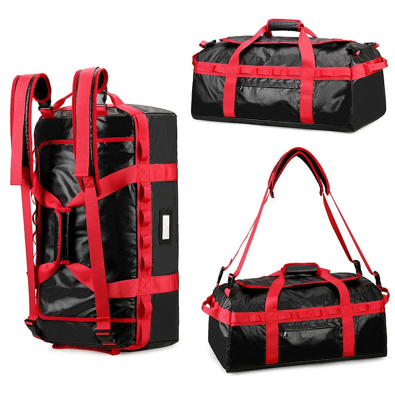 80l waterproof mesh hiking camping backpack with adjustable straps - product image