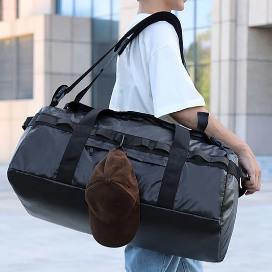 80l waterproof mesh hiking camping backpack with adjustable straps - product image