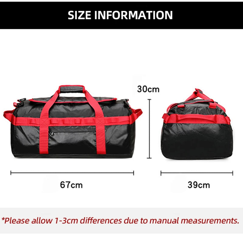 80l waterproof mesh hiking camping backpack with adjustable straps - product image